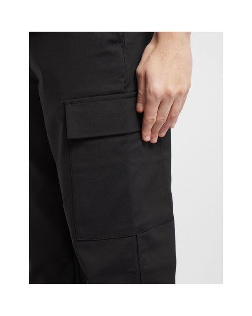 Calvin Klein Tech Taps Toelopende Cargo Broek In Zwart in het Black voor heren