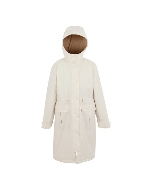 Regatta White Ladies Yannta Insulated Waterproof Jacket (Light Vanilla)