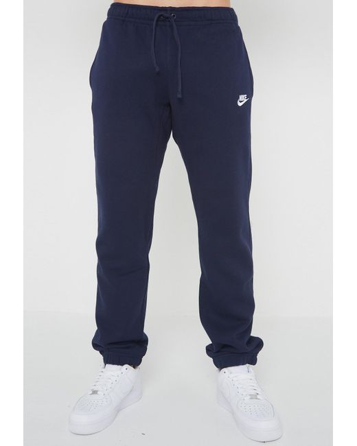 Nike Blue Nsw Club Fleece Joggers Cotton for men