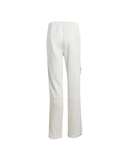 Adidas White Zero Dye Solid Patterned Track Pants for men