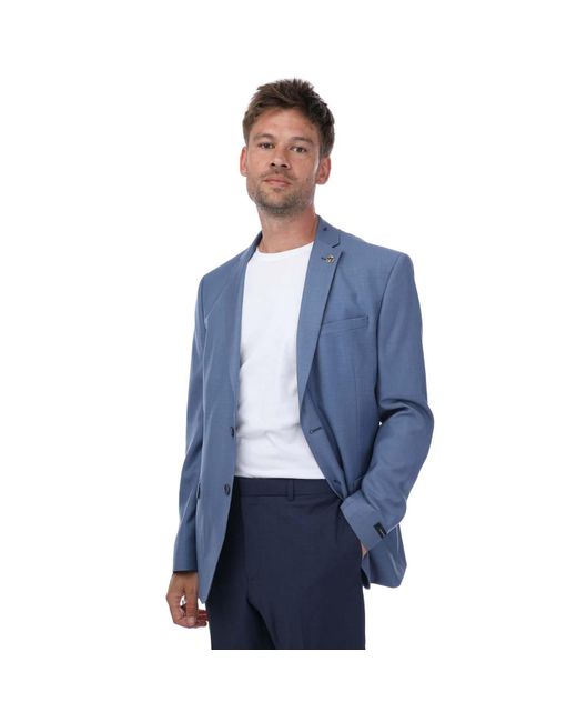 Ted Baker Blue Drosejs Blazer Jacket for men