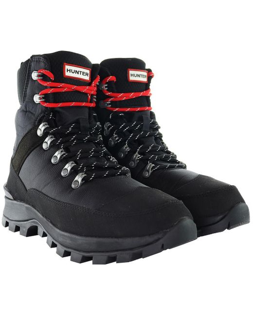 Hunter Black Commando Boots for men