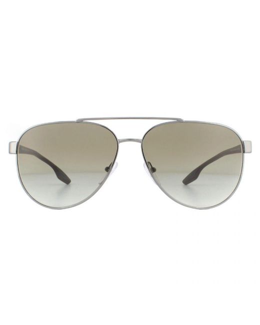 Prada Sport Gray Sunglasses Ps54Ts 5Av1X1 Gunmetal Gradient for men