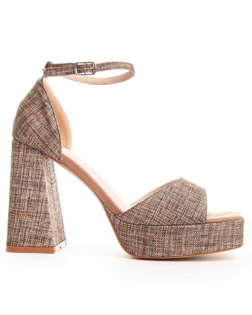 Montevita Brown Heel Sandal Festsand7