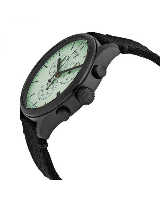 Tissot Green Chrono Xl Watch T1166173709100 Fabric for men