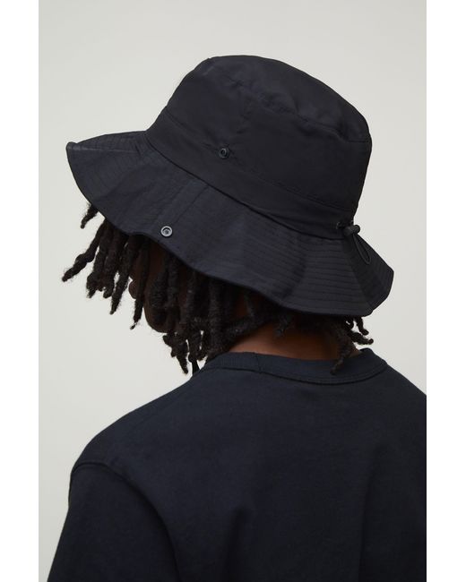 BoohooMAN Black Packable Bucket Hat for men
