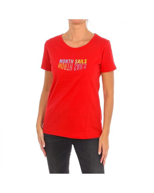 North Sails T-shirt Met Korte Mouwen 9024290 in het Red
