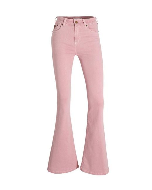 Lois Flared Jeans Raval 16 Lichtroze in het Pink