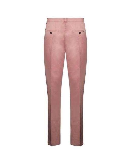 Hackett Red London Garment Dye Sorbet Chino Trousers for men