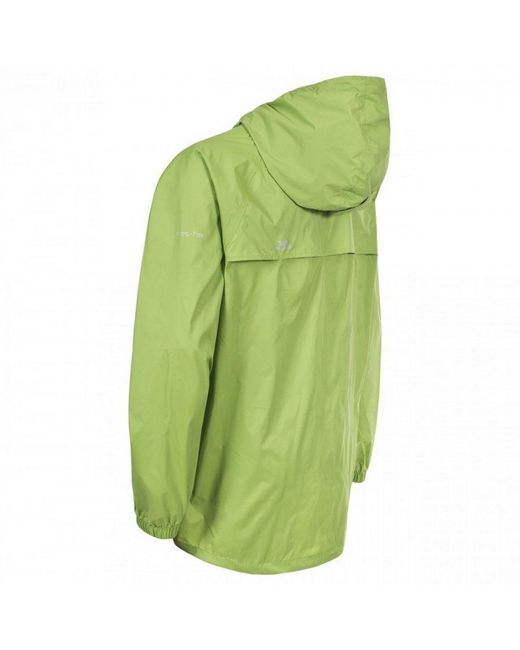 Trespass Green Adults Qikpac Packaway Waterproof Jacket (Leaf)