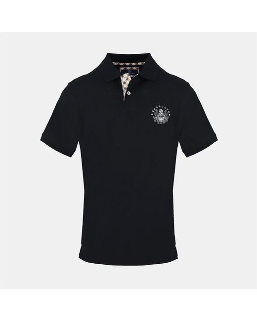 Aquascutum Black Polo Shirt for men
