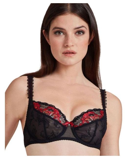 Aubade Black A Fleur De Toi Full Cup Bra