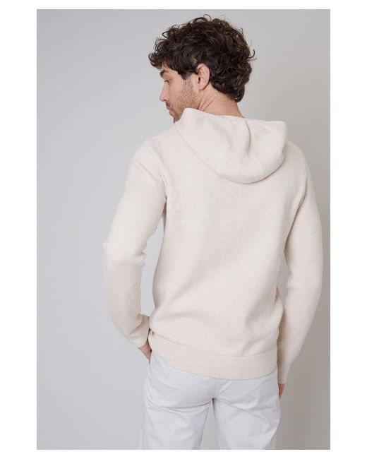 Threadbare Gray Light 'Ohio' Luxe Knitted Pullover Hoodie for men