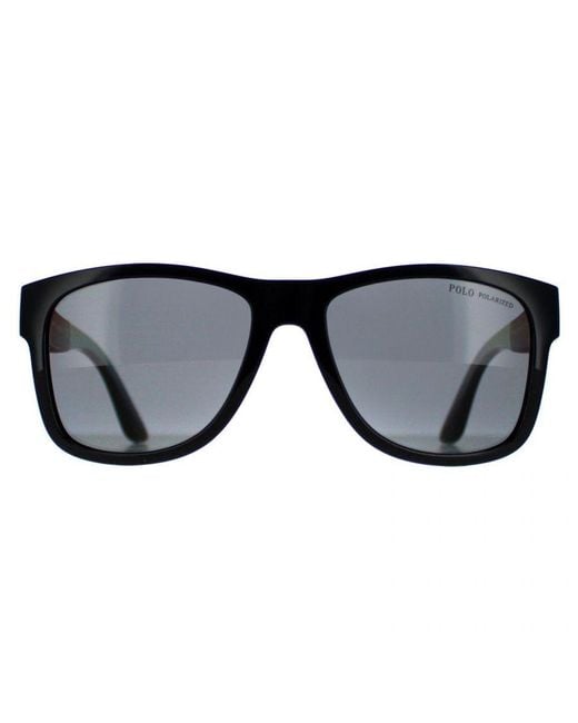 Polo Ralph Lauren Black Square Shiny Polarised Ph4162 for men