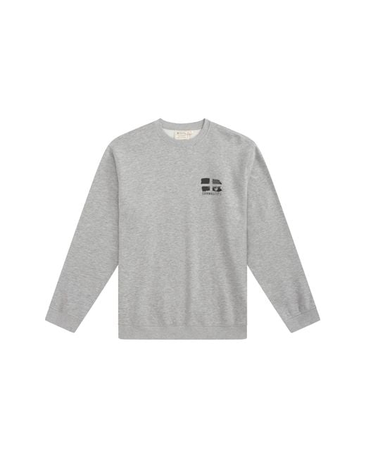 Mountain Warehouse Gray Regional Cornwall Graphic Sweatshirt Crew Neck Comfy Pullover Cotton for men