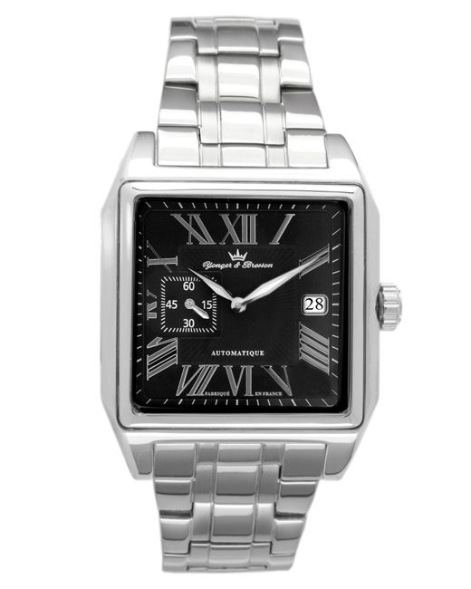 Yonger Black Stainless Steel And Dial Watch for men