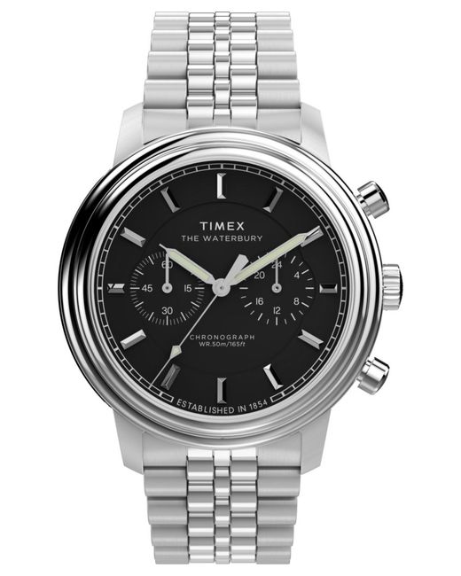 Timex Metallic Waterbury Metropolitan Watch Tw2Y23400 Stainless Steel for men