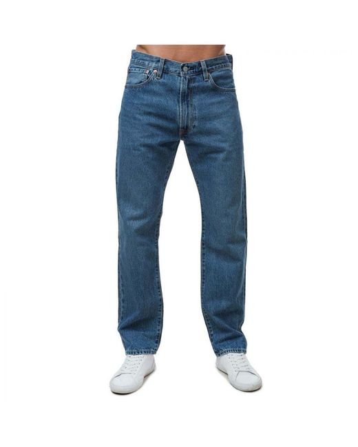Levi's 551 Authentic Straight Fit Jeans In Blauw in het Blue voor heren