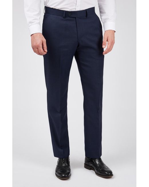 Scott Blue Sharkskin Premier Trousers for men