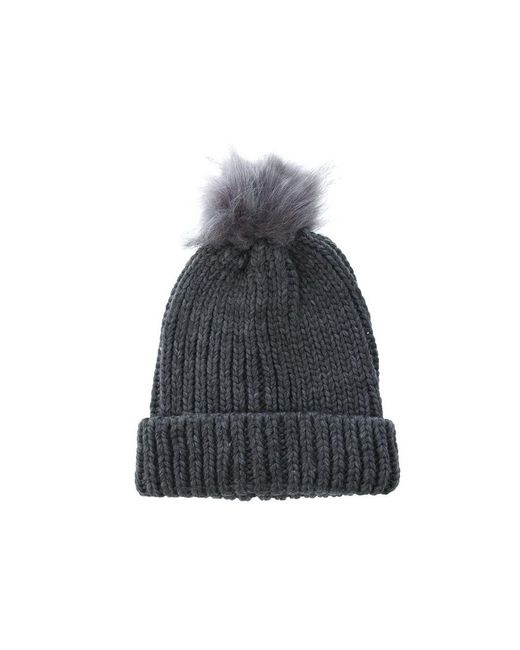 Vero Moda Gray Accessories Nala Pom Pom Beanie Hat