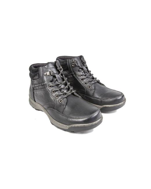 Hush Puppies Gray Grover Memory Foam Boots for men