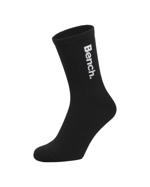 Bench Black 5 Pairs Crew Cotton Socks for men