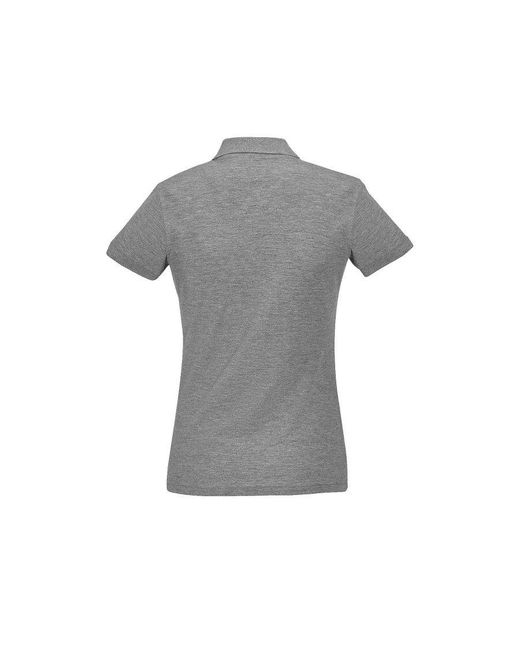 Sol's Gray Ladies Passion Pique Short Sleeve Polo Shirt Marl) Cotton