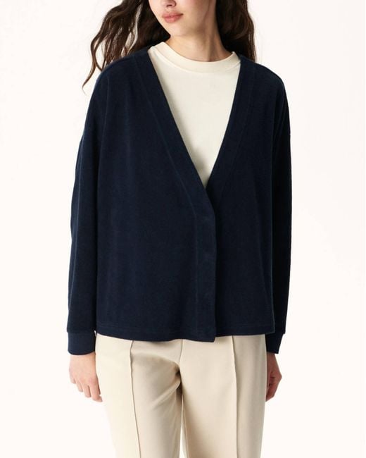 J.O.T.T Blue Pamplona Zip Up Cardigan