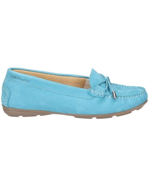 Hush Puppies Blue Maggie Toggle Slip On Flat Casual Shoes