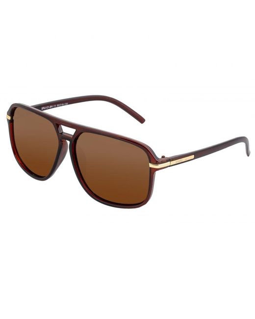 Simplify Brown Reed Polarized Sunglasses