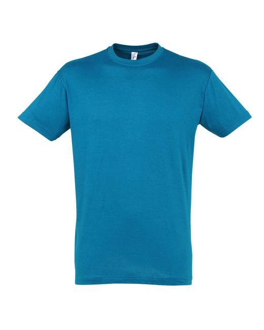 Sol's Blue Regent Short Sleeve T-Shirt Atoll) Cotton for men