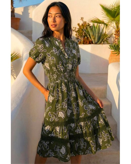 Roman Black Petite Floral Print Shirred Midi Dress