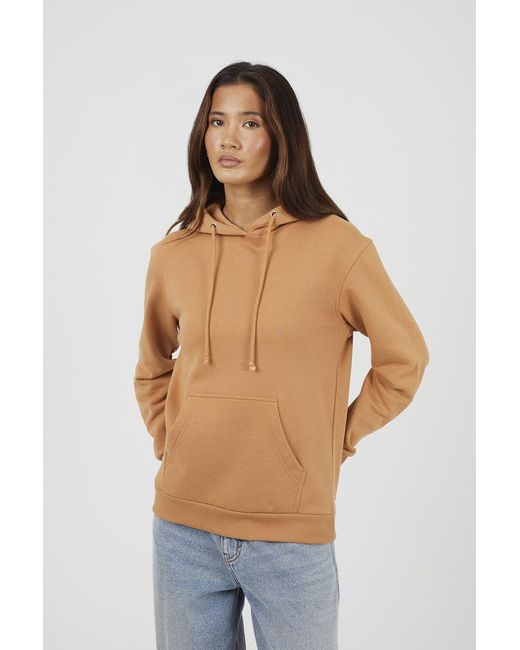 Brave Soul Blue Hoodie With Kangaroo Pocket