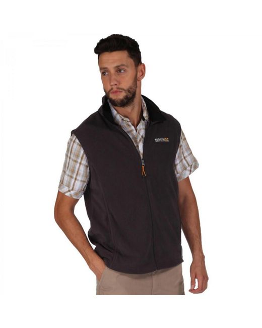Regatta Black Tobias Ii Lightweight Fleece Gilet Bodywarmer for men