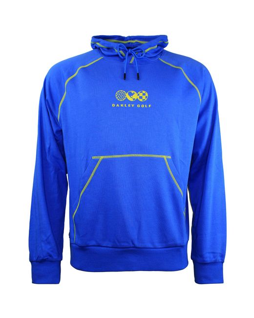 Oakley Blue Mx Contrast Golf Hoodie for men