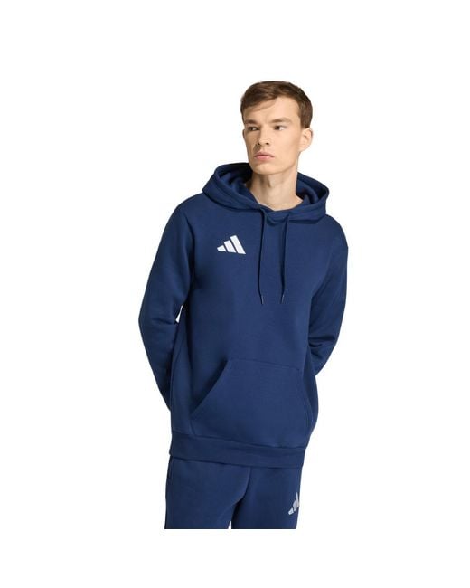 Adidas Blue Entrada 26 Hoodie Sweatshirt Jz6583 for men