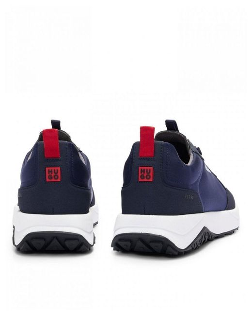HUGO Sneakers In Een Combinatie Van Materialen Met Buitenzool Van Eva-rubber in het Blue voor heren