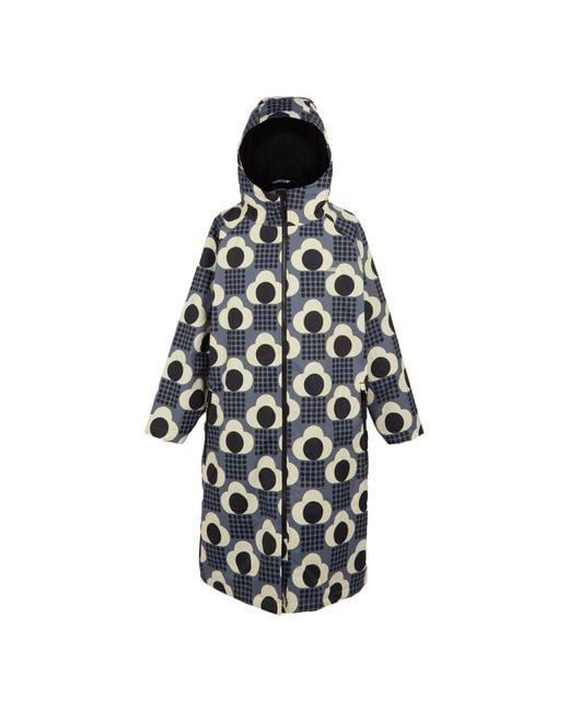 Regatta Black Ladies Orla Kiely Rain Cloud Changing Robe Material_Polyester