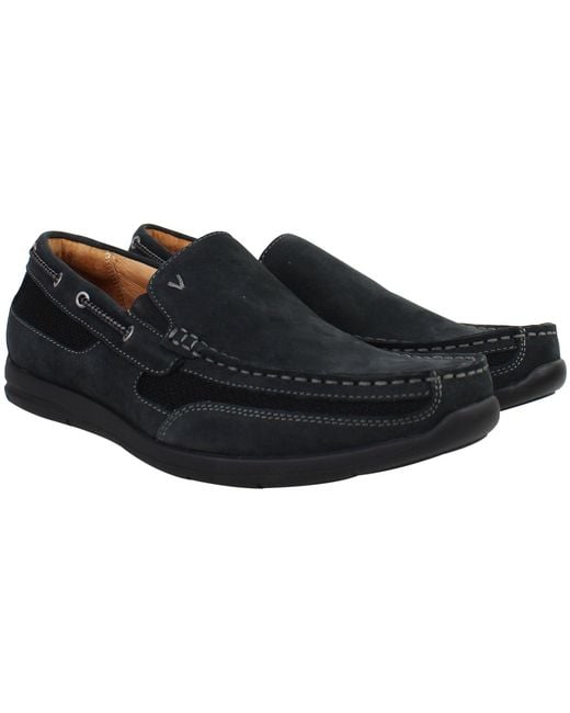 Vionic Black Earl Astor Shoes Suede for men