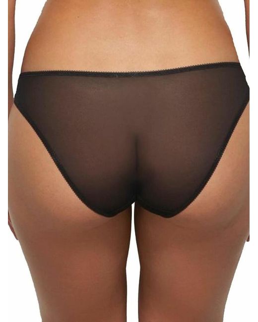 Gossard Black Glossies Lace Brief