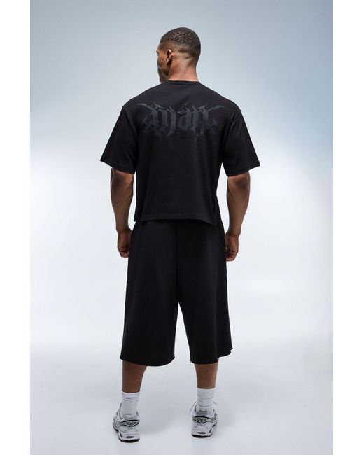BoohooMAN Black Active Boxy T-Shirt for men