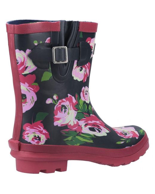 Cotswold Purple Paxford Patterned Wellingtons