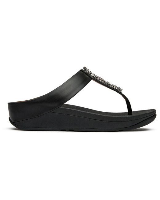 Fitflop Black Fino Sandals