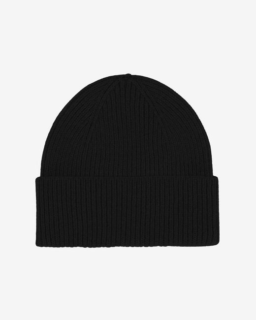 COLORFUL STANDARD Black Merino Wool Beanie