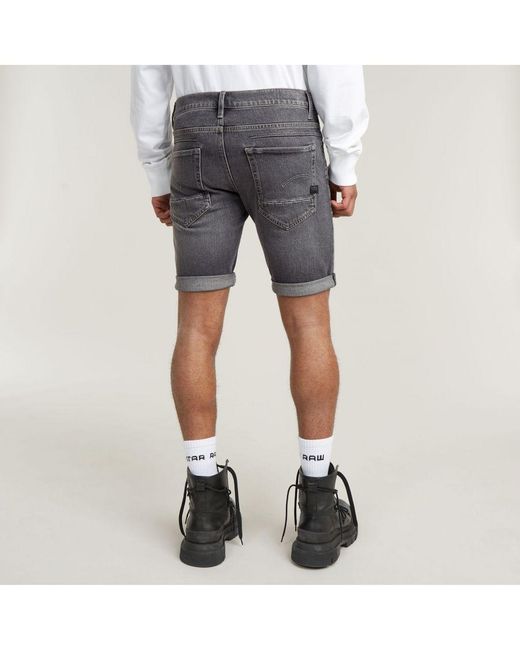 G-Star RAW Blue G-Star Raw D-Staq 5-Pocket Denim Shorts for men