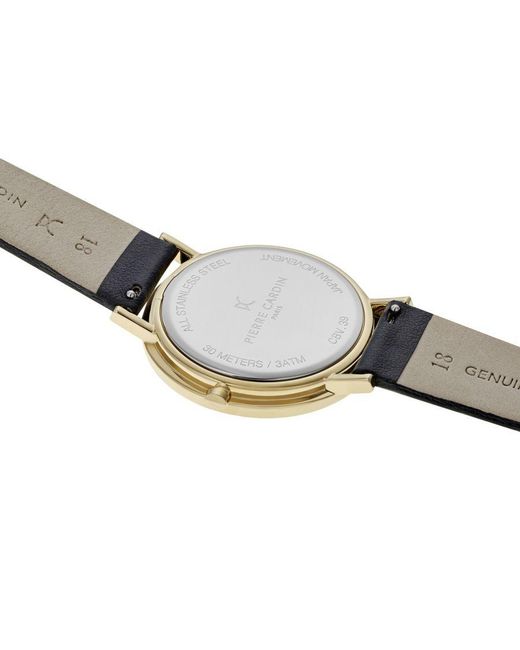 Pierre Cardin Metallic Belleville Simplicity Watch Cbv.1009 Leather