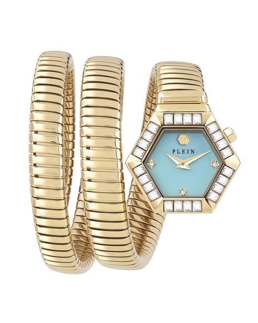 Philipp Plein Metallic Nake Hexagon Watch Pwzaa0825 Stainless Steel