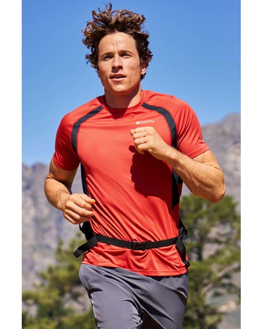 Mountain Warehouse Gray 'Bryers' Isocool Tee Sweat Wicking Breathable T-Shirt for men