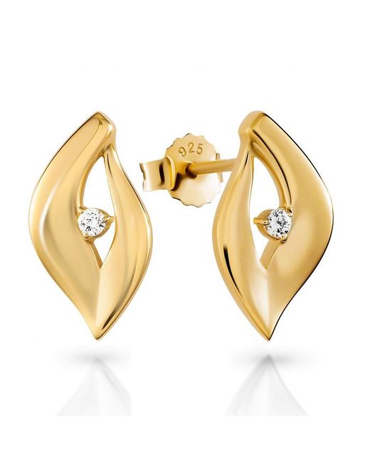 Orphelia Metallic 'Milan' 925 Sterling Set: Chain-Pendant + Earrings