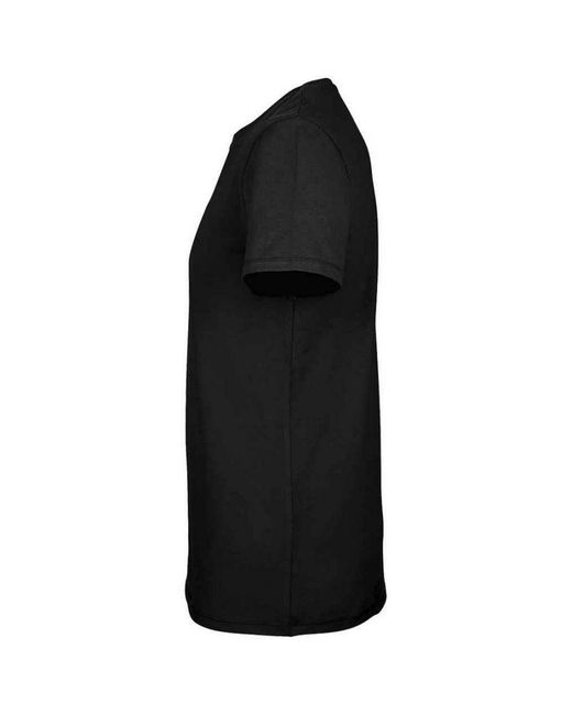 Sol's Black Millenium Stretch T-Shirt (Deep) for men